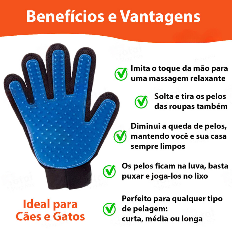 Luva Pet Nano Magnética e Escova Removedora de Pelos Ultimas Unidades🐕🐈+ Frete Grátis 🚚