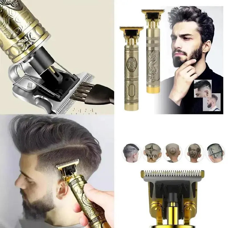 Máquina De Cortar Cabelo Masculina Elétrico Designer  Profissional