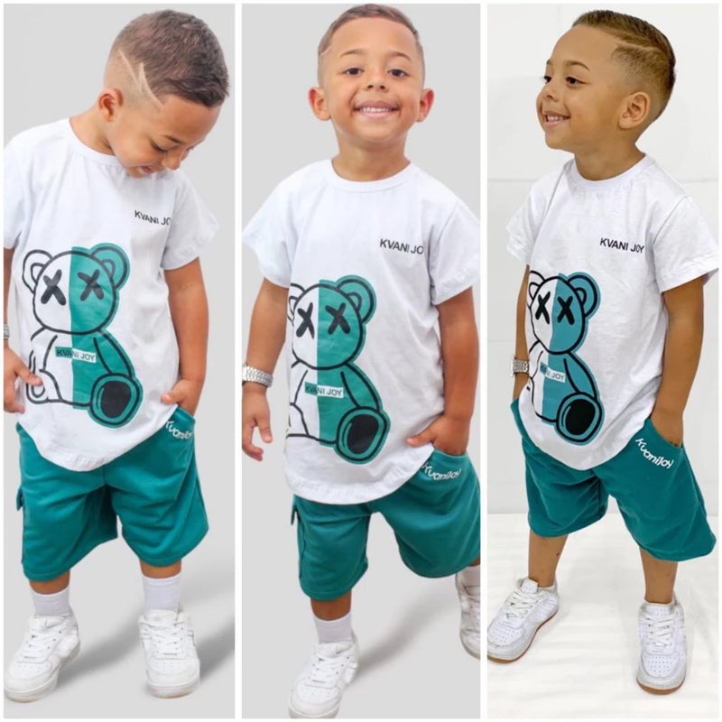 Conjunto Juvenis para Meninos Camisa e Bermuda (Tamanhos 2 a 12 Anos) Coleção 2024 + Frete Grátis 🚚