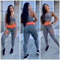 Conjunto Calça Legging Leg Treino Mais Top Fitness Calça Feminina Academia Tendência + FRETE GRATIS🚚