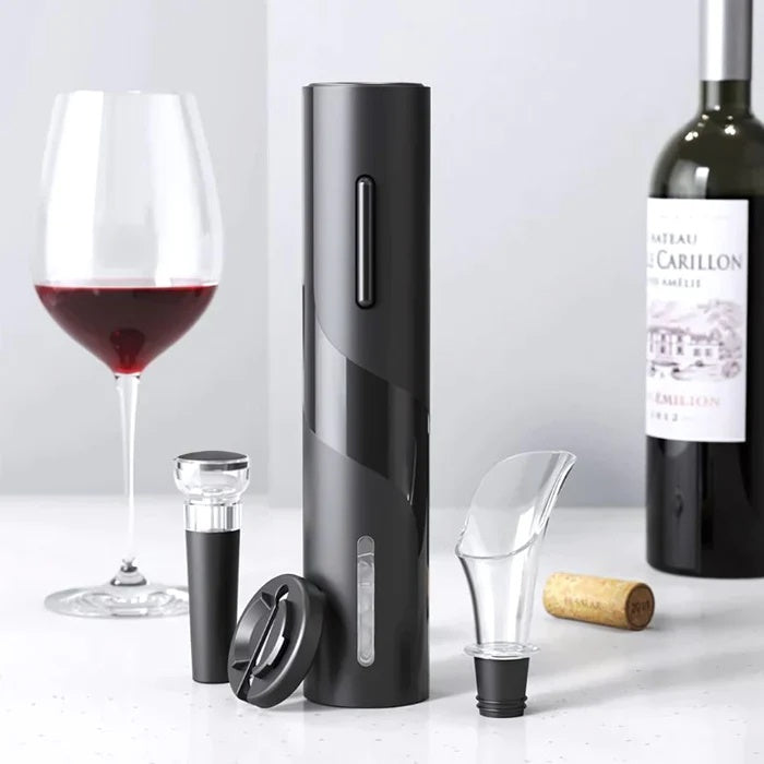 Abridor de Vinho Elétrico - Kit Profissional Completo